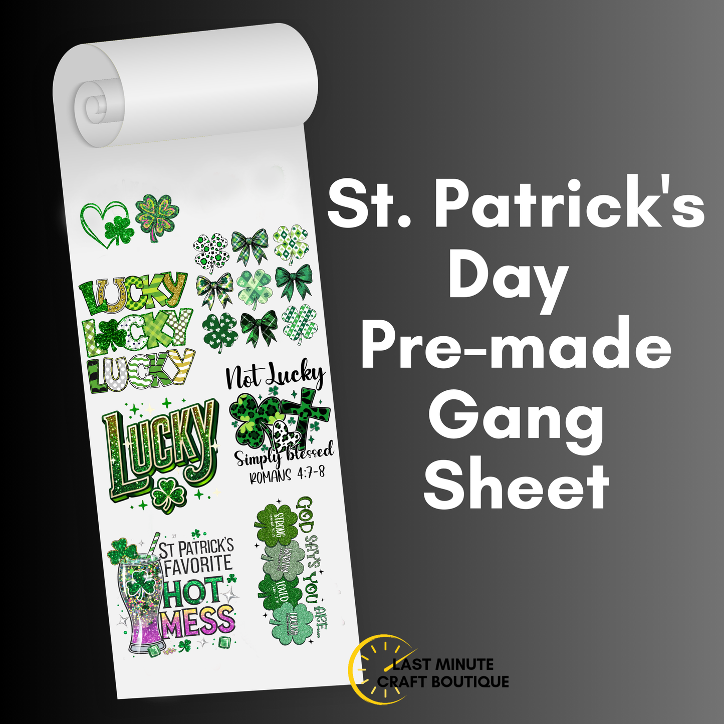 "St. Patrick's Day" Gang Sheet