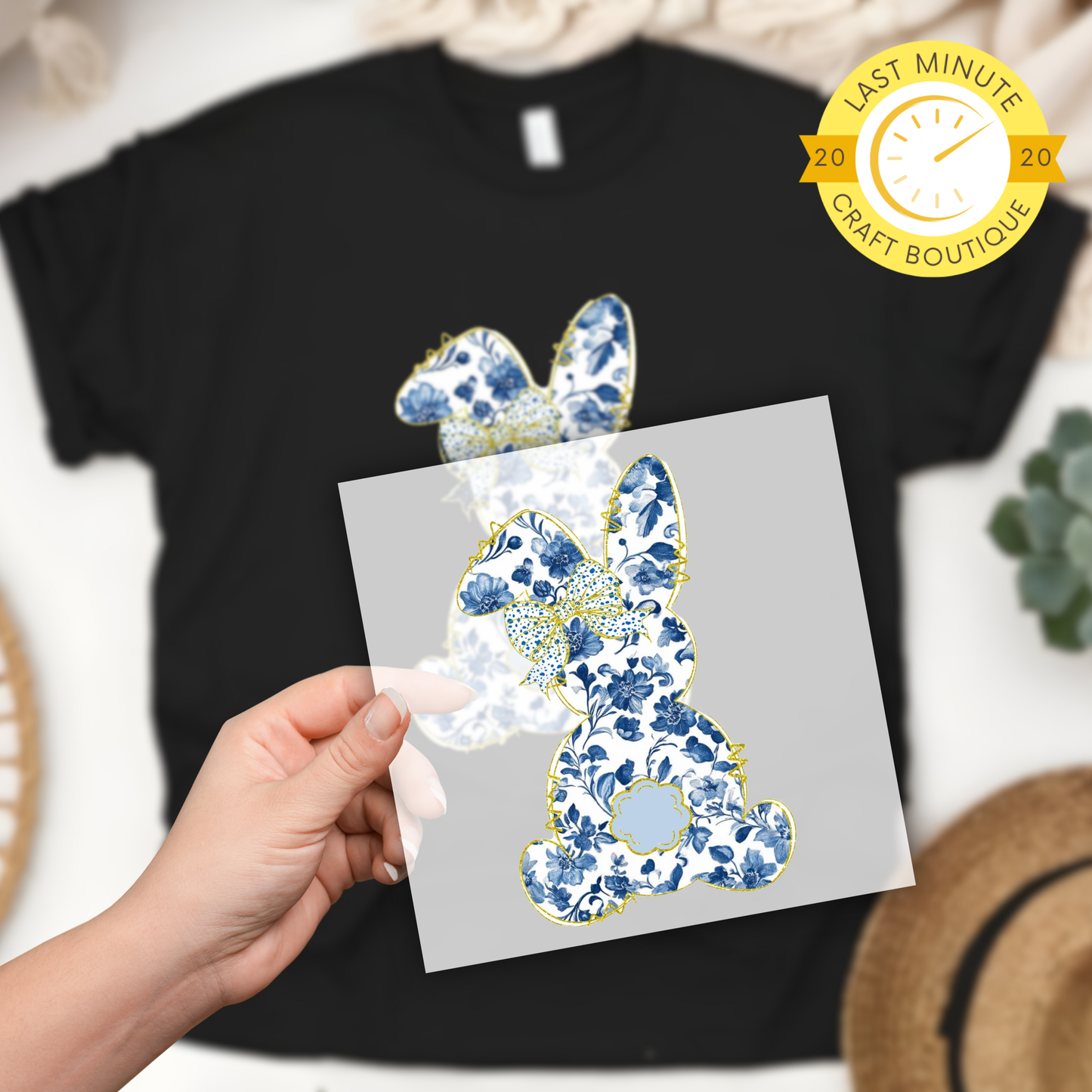 Blue Bunny DTF Transfer- Adult