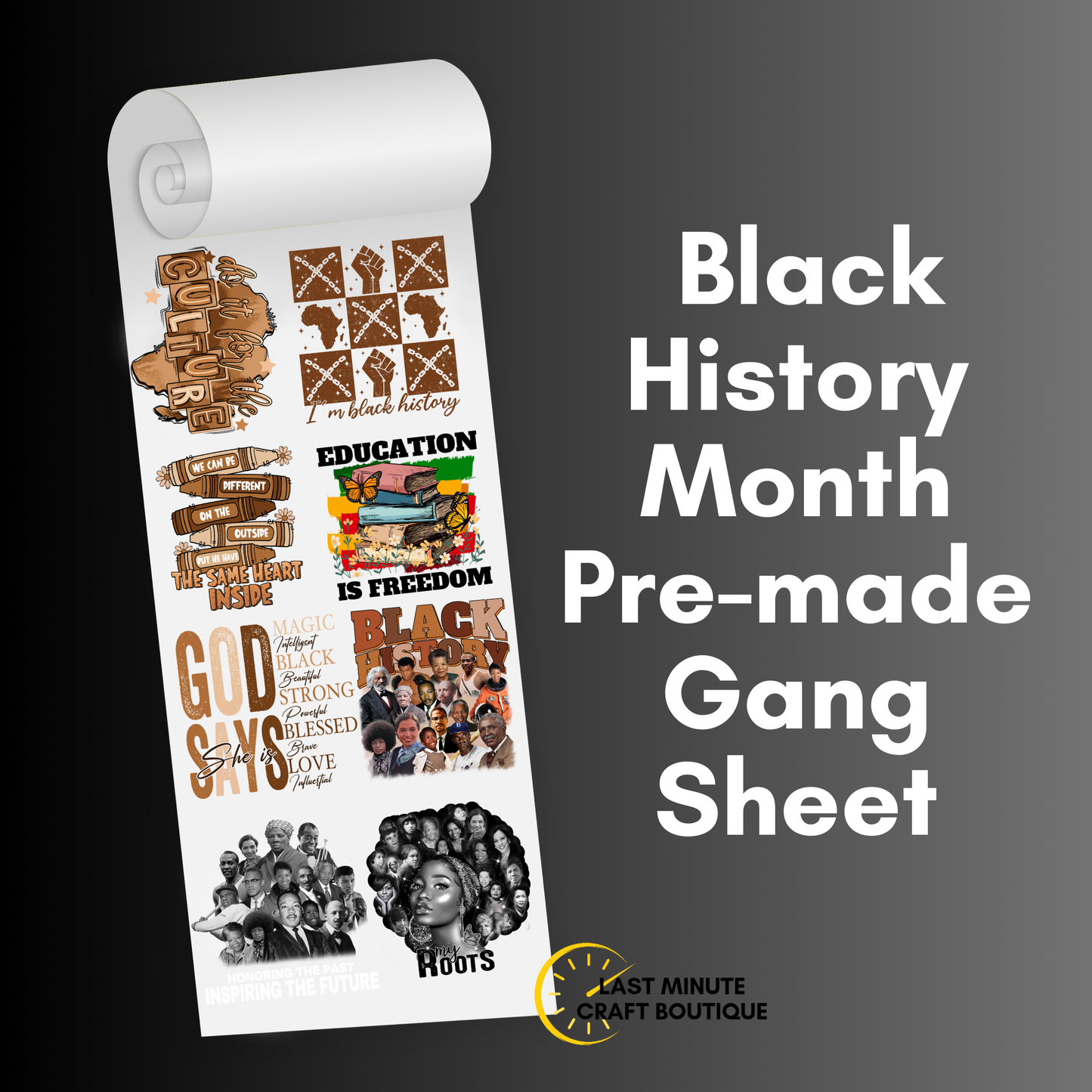 "Black History Month" Gang Sheet