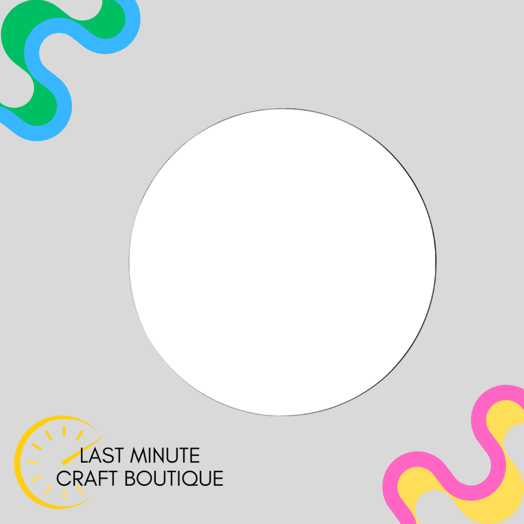 Blank- Circle Cork Back Coaster