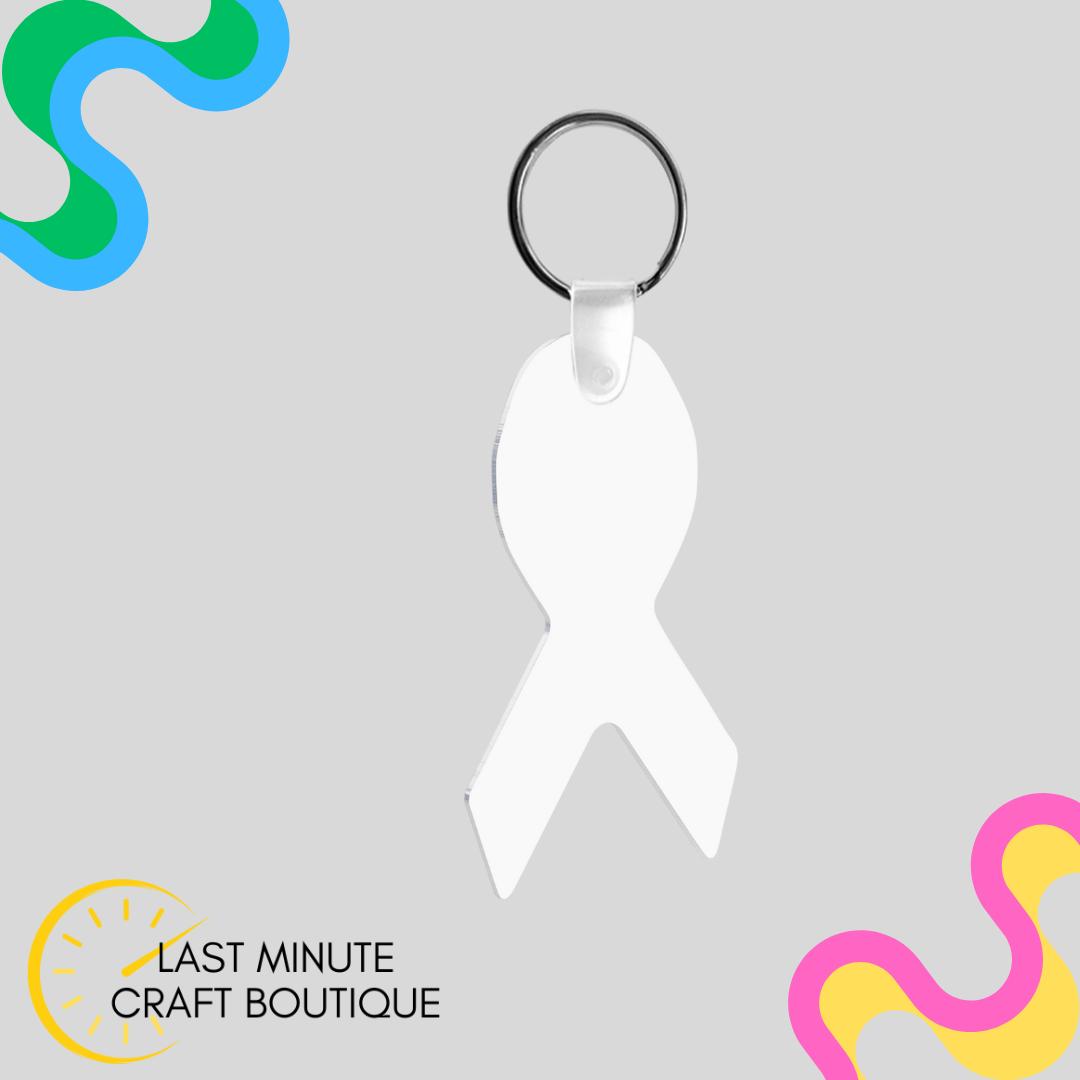 Blank- Awareness Ribbon Keychain