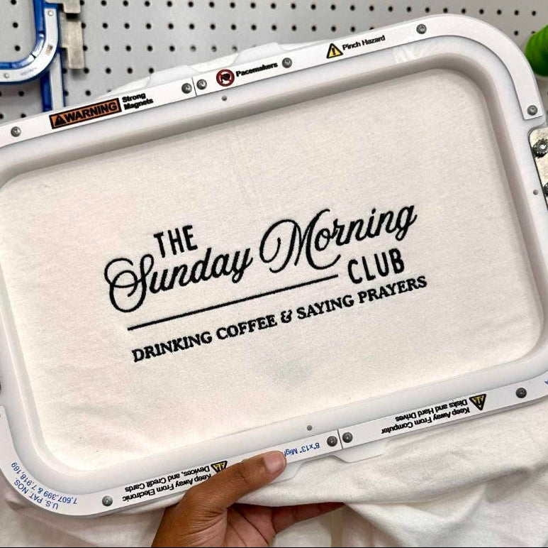 Embroidery- The Sunday Morning Club