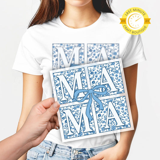 Blue Floral MaMa