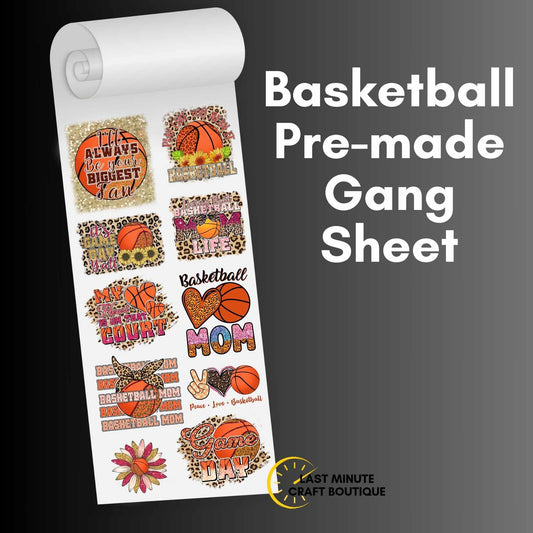 Basketball Pre-made Gang Sheet