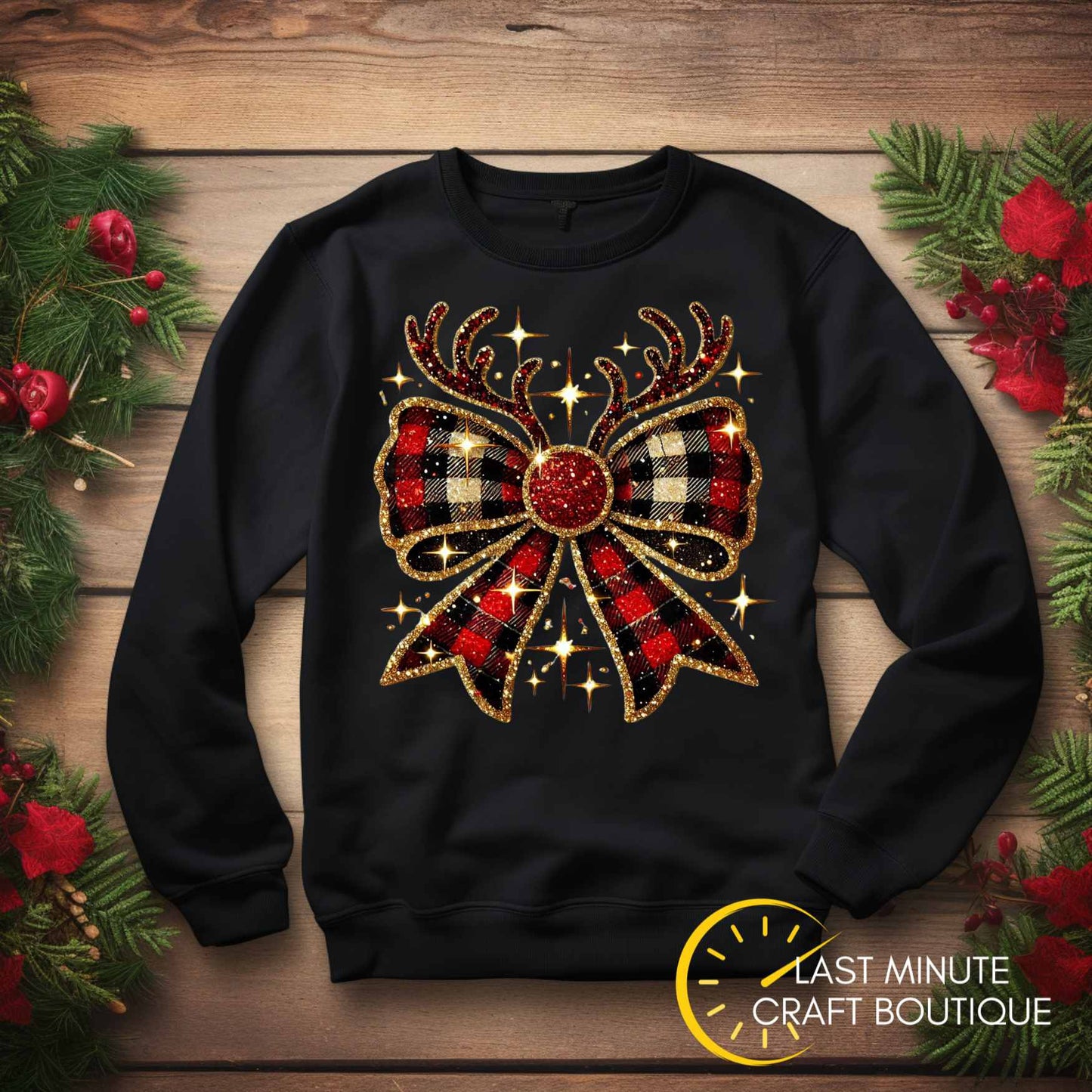 Crewneck Christmas Bowtie