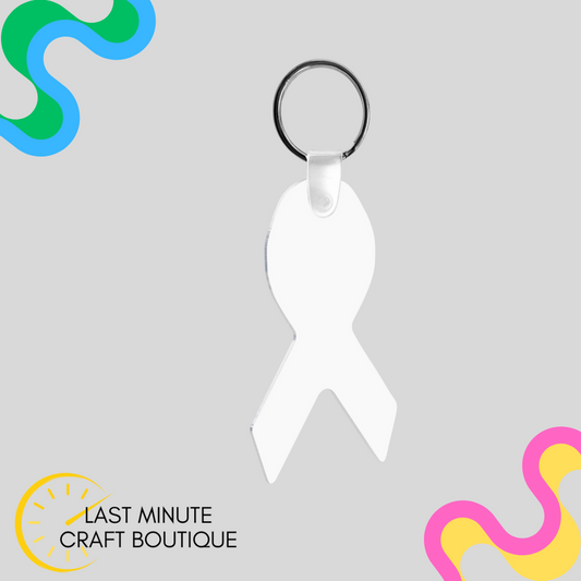 Blank- Awareness Ribbon Keychain