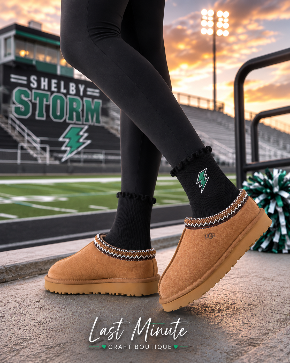 PREORDER BY 9/4/26- School/teams embroidery socks