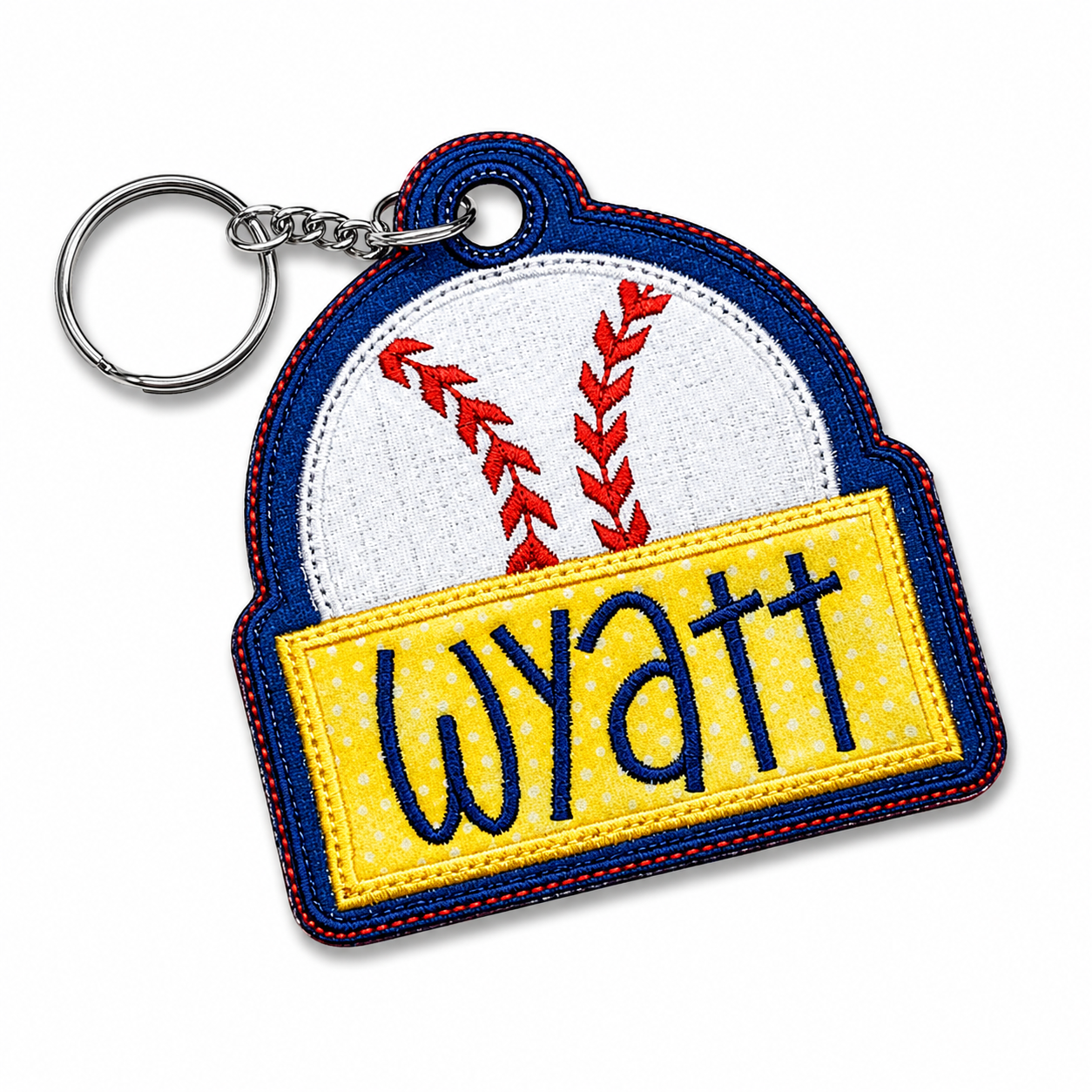 Embroidery- Baseball Bag Tag