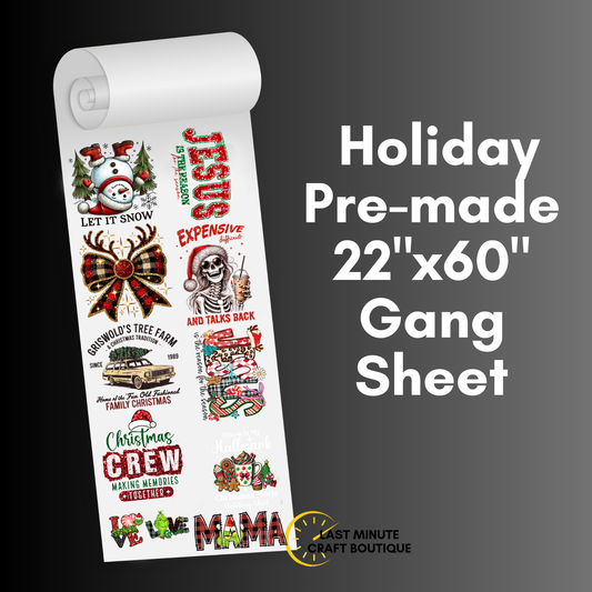 Holiday Pre-made Gang Sheet