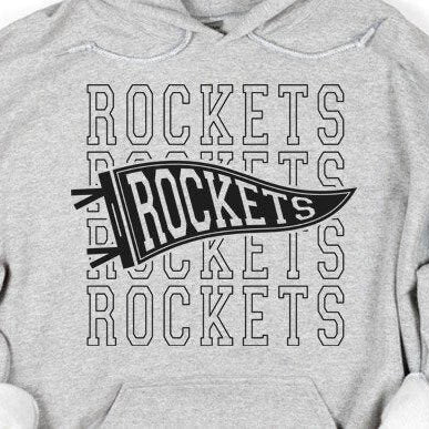 ROCKETS Pennant Flag