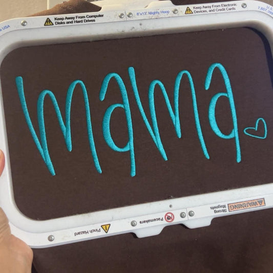 Embroidery- Handwritten Mama
