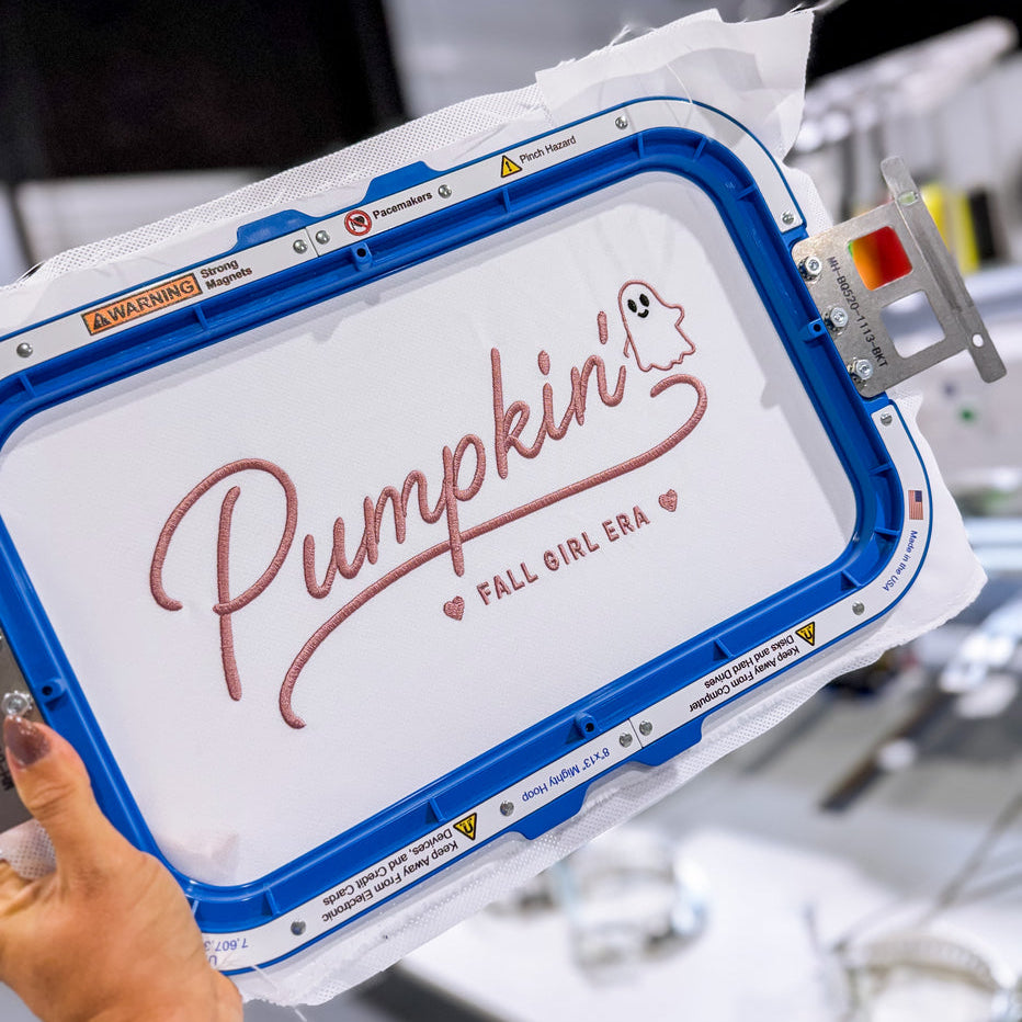Embroidery- Pumpkin Fall Girl Era
