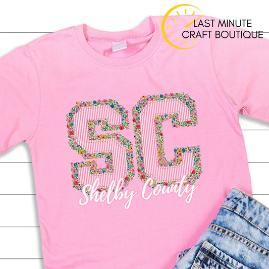 Prepster Foral Tshirt- Shelby County