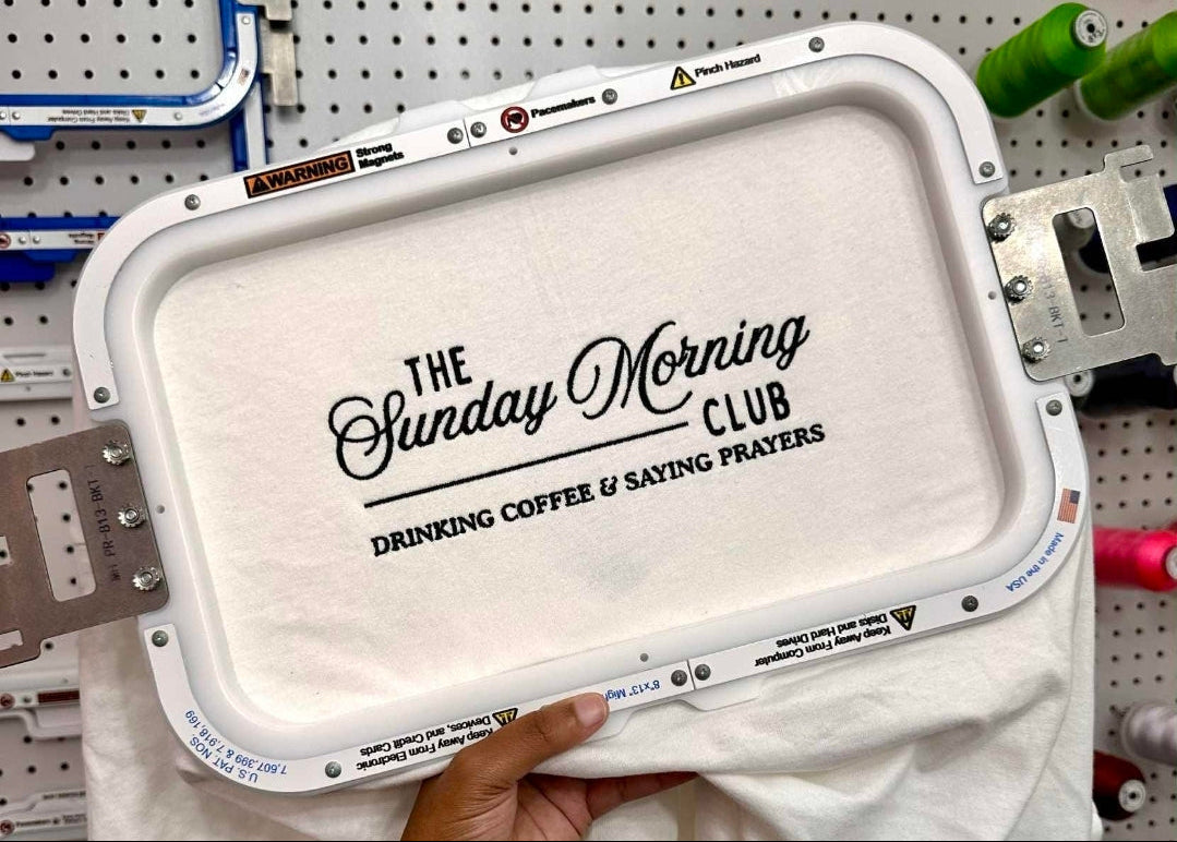 Embroidery- The Sunday Morning Club