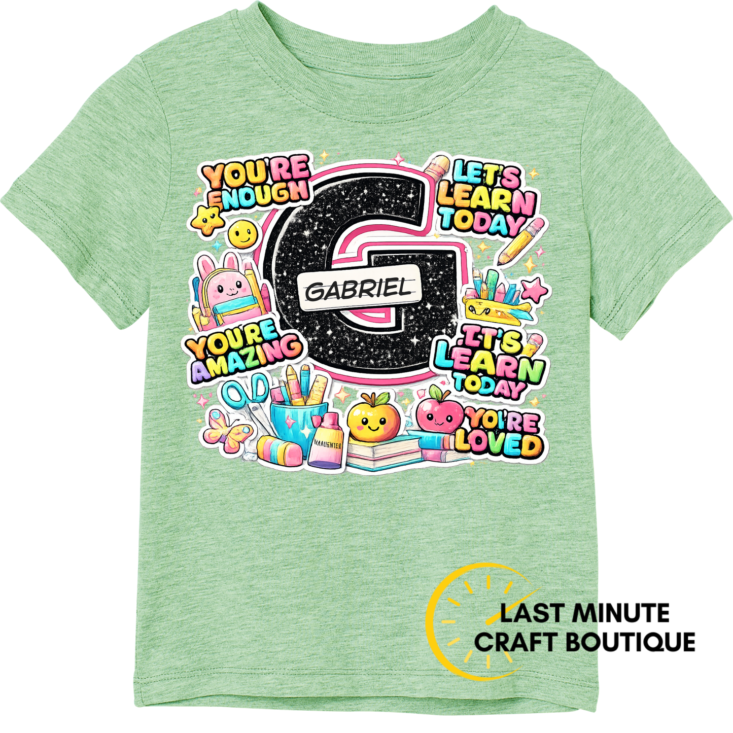 Tshirt- Composition Notebook Letters